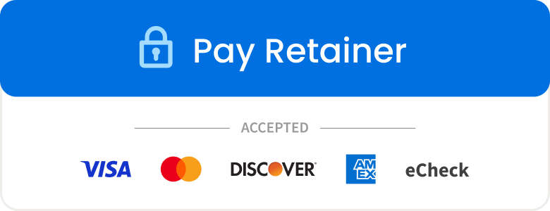 Pay Retainer - Visa, Mastercard, Discover, American Express and eCheck accepted